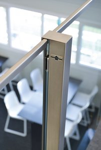 Both round and square handrails are available in addition to the stainless-steel end profiles depicted here.  Photo: Richard Brink GmbH & Co. KG