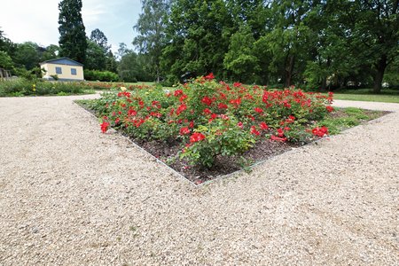 For public areas in particular, the Eastern Westphalia metal products manufacturer provides the Ora Max strips, which are made from thick steel and can be supplied as straight edging strips or as custom, pre-shaped curved products.  Photo: Richard Brink GmbH & Co. KG