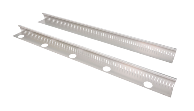 Productafbeelding van de "Silex Fix" grindstopbalk van Richard Brink met vaste hoogte met uitgestanste gaten om te lassen of zonder uitgestanste gaten