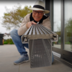 Drainagerinne Stabile verbaut von Peter Berghald
